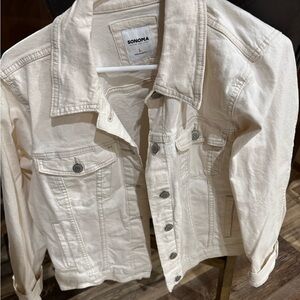 Sonoma Off-White Denim Jacket-Size Large